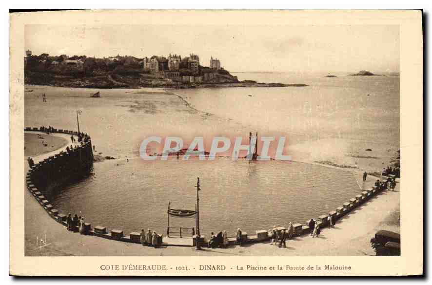 CPA Cote d'Emeraude Dinard La Piscine de la Malouine 