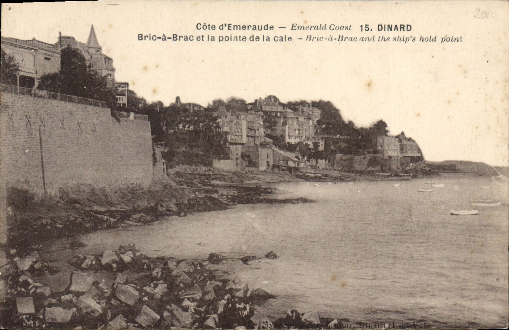 Côte d'Emeraude — Emerald Coast 15. DINARD — Bric-à-Brac et la pointe de la cale