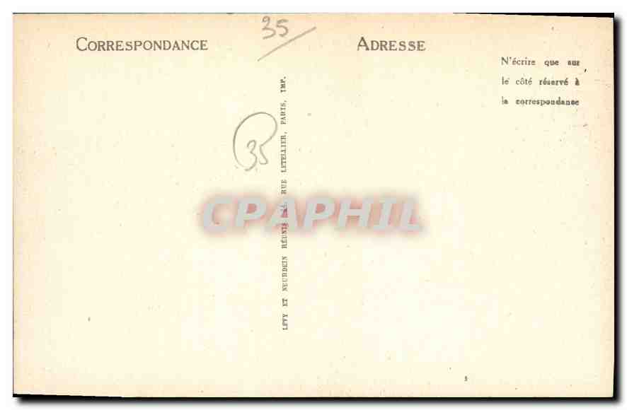 CPA Dinard Vue vers la Plage et la Piscine  — Rückseite