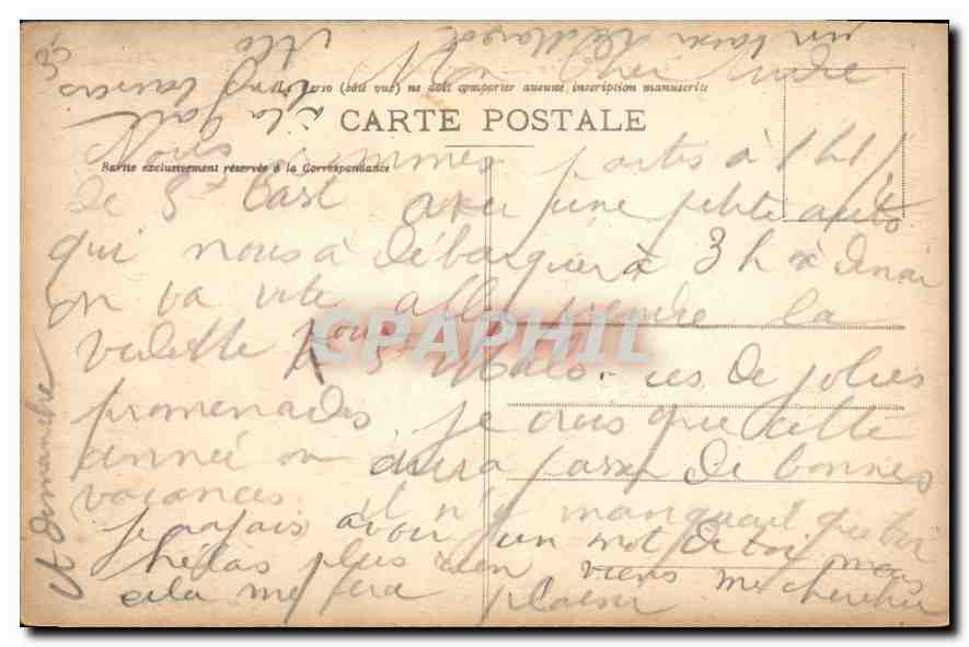 CPA Cote d'Emeraude Emerald Coast Dinard Bric a Brac  — Rückseite