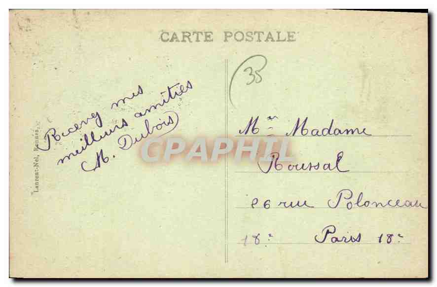 CPA Cote d'Emeraude Dinard Hotel Royal et Petit Casino  — Rückseite