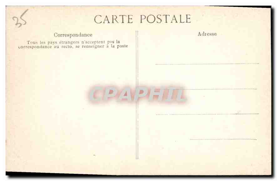 CPA Cote d'Emeraude Dinard Pointe de la Malouine  — Rückseite