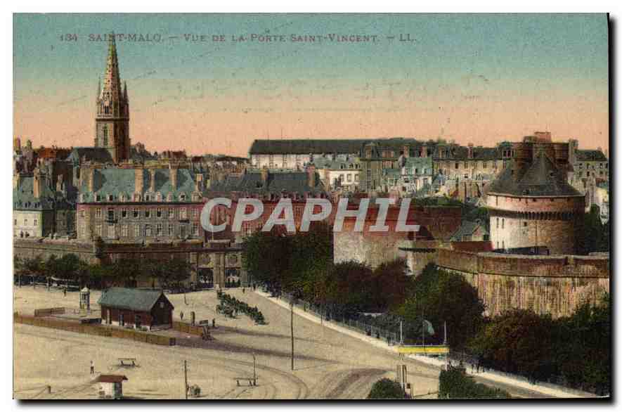 Saint-Malo — Vue de la Porte Saint-Vincent — LL. — n° 134