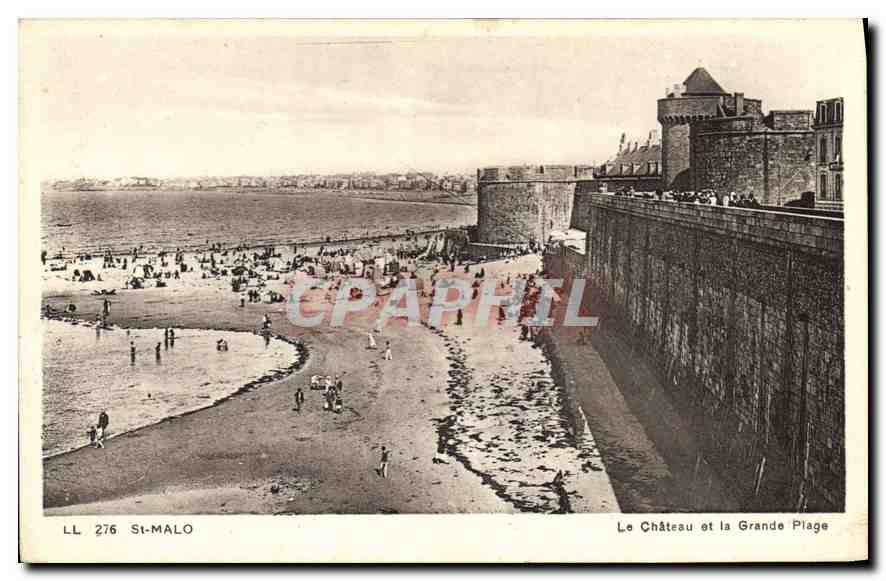 St-Malo — Le Château et la Grande Plage — LL 276