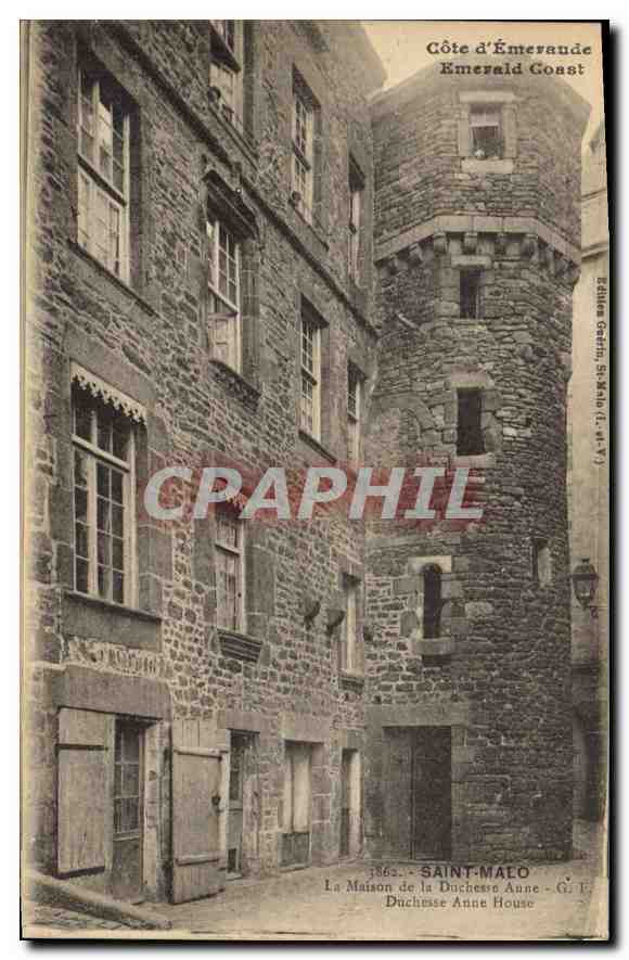 CPA Cote d'Emeraude Emerald Coast Saint Malo La Moison de la Dauchesse Anne 