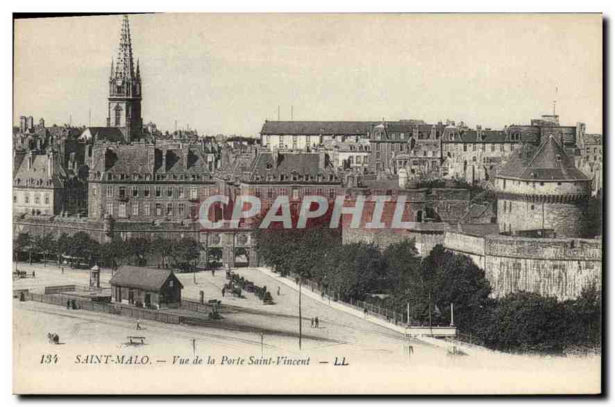 Saint-Malo — Vue de la Porte Saint-Vincent — LL