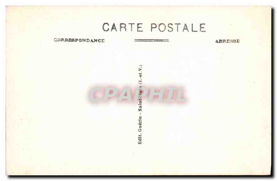 St-Malo - La Plage de Bon-Secours — Côte d’Emeraude — G. F. n° 3000 — Verso