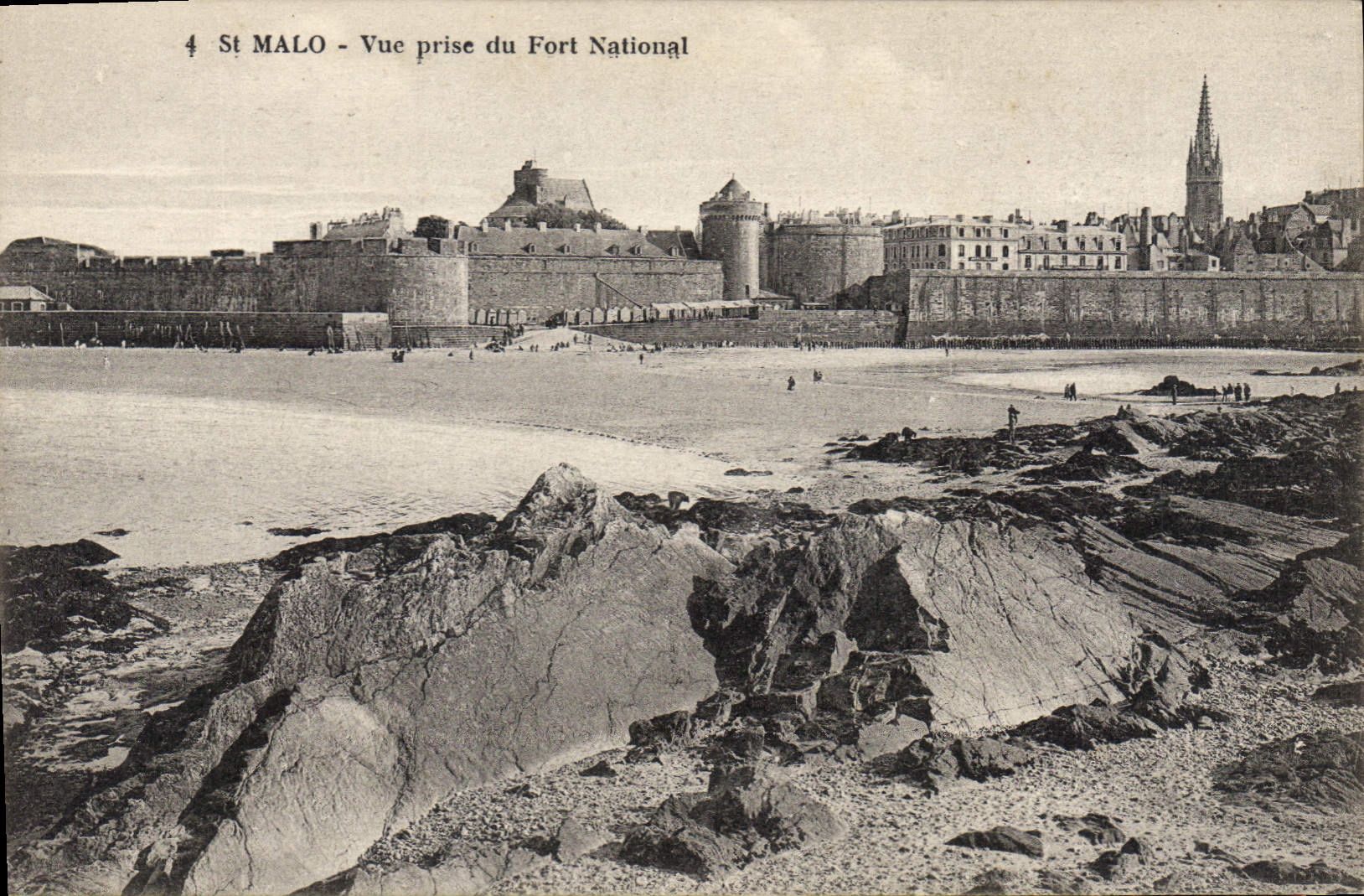 St MALO - Vue prise du Fort National — éditeur Edith, St-Malo, n°4