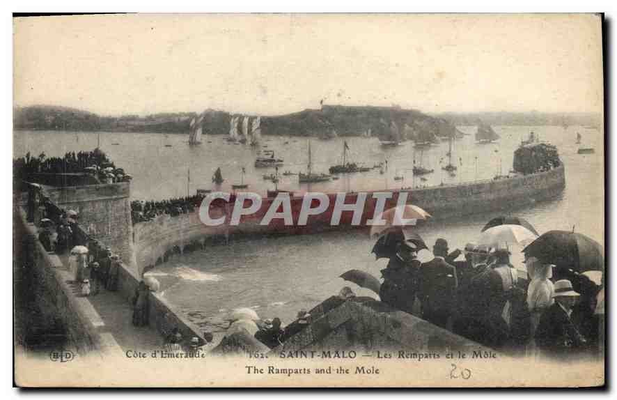 Saint-Malo — Les Remparts et le Môle — BD, n° 162