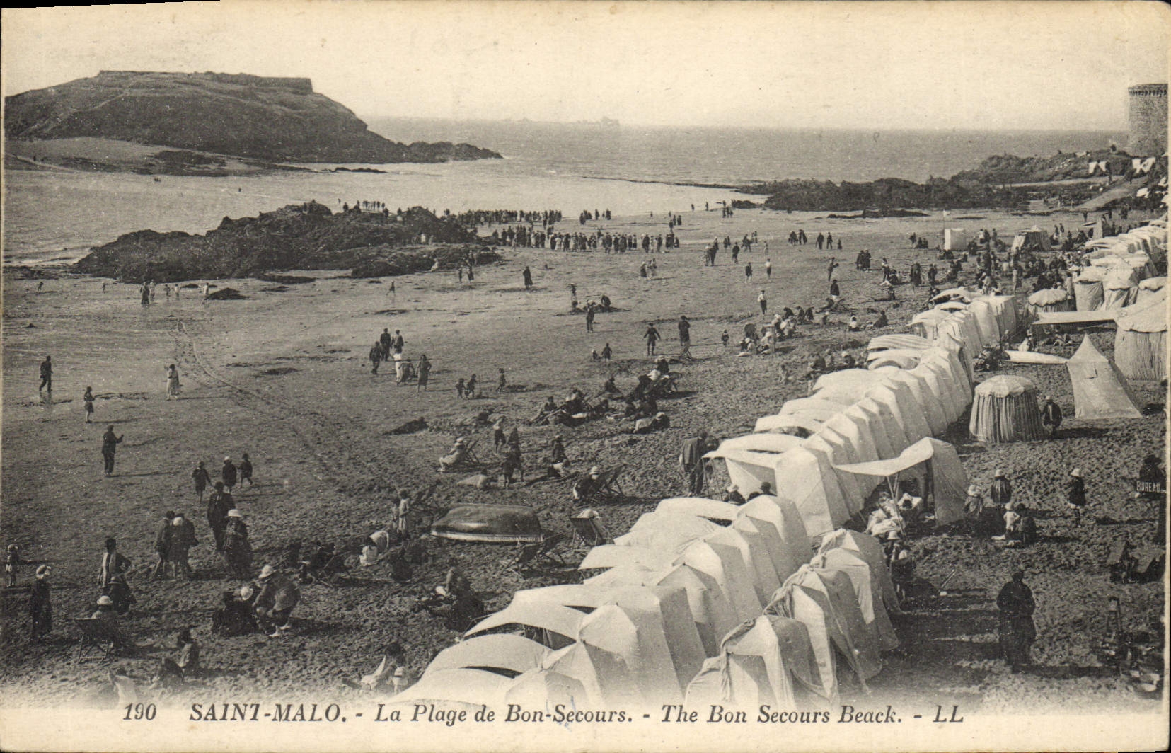 CPA Saint Malo La Plage de Bon Secours 
