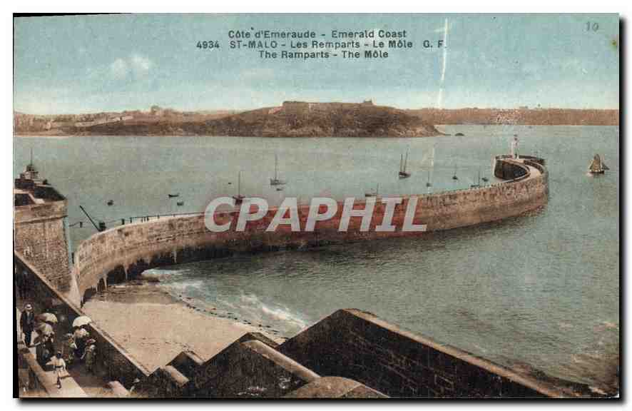 St-Malo - Les Ramparts - Le Môle — Côte d'Émeraude, G.F. n°10