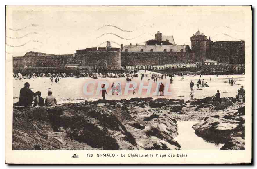 CPA St Malo Le Chateau et la Plage des Bains 