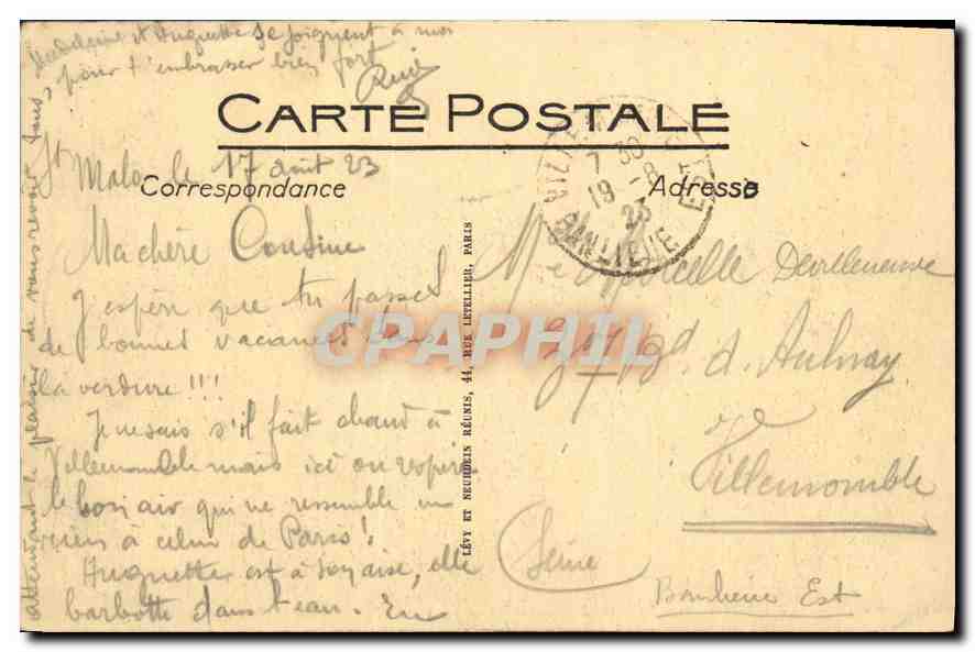 Saint-Malo — Les Quais et la Grande Porte — Édition Barth LL n°27 — Rückseite