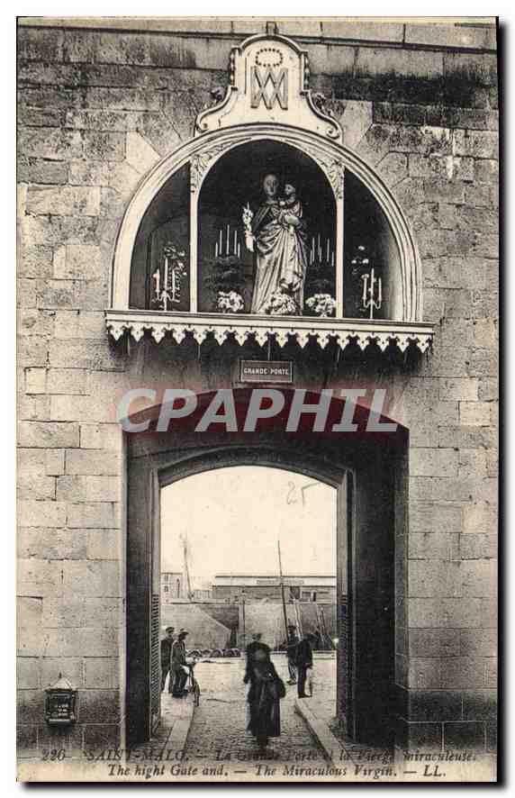 CPA Saint Malo La Grande Porte et la Virgin miraculeuse 
