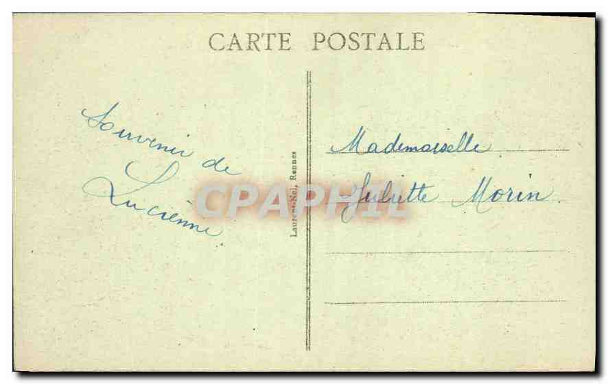 CPA Cote d'Emeraude Saint Malo  Le Silon et la Plage Rochebonne  — Rückseite