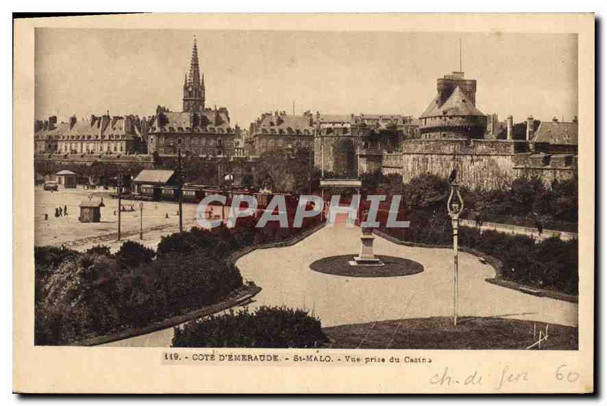 Côte d'Émeraude - St-Malo - Vue prise du Casteln