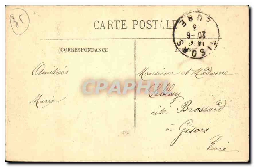Saint-Malo — Le Môle et les Remparts — LL. n°80 — Verso