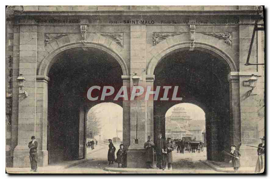 Porte Saint-Vincent — Saint-Malo — Vue intérieure — Éditeur : C. G. de la Rue