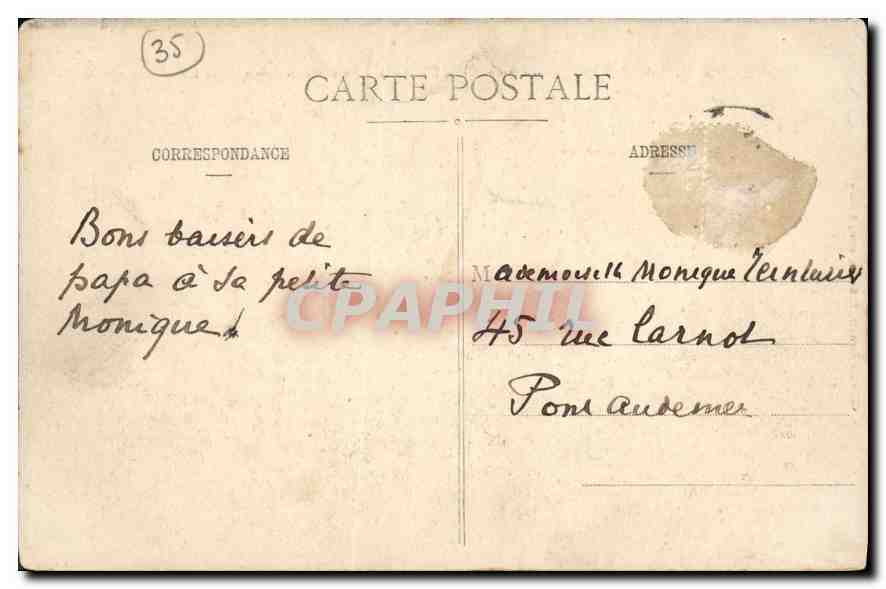 Porte Saint-Vincent — Saint-Malo — Vue intérieure — Éditeur : C. G. de la Rue — Verso
