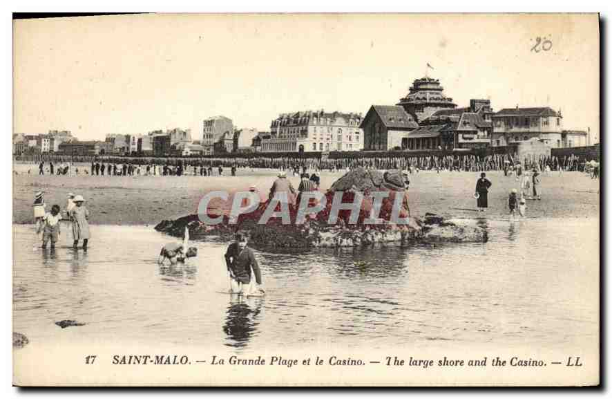 SAINT-MALO — La Grande Plage et le Casino — LL