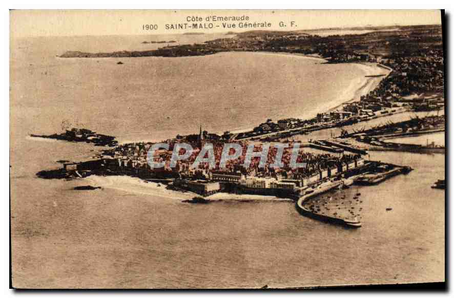Saint-Malo — Vue Générale — G. F. (Côte d’Emeraude, 1900)