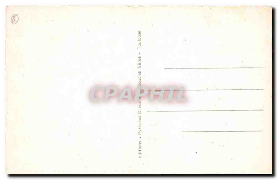 CPA Toulouse Basilique Saint Sernin  — Verso