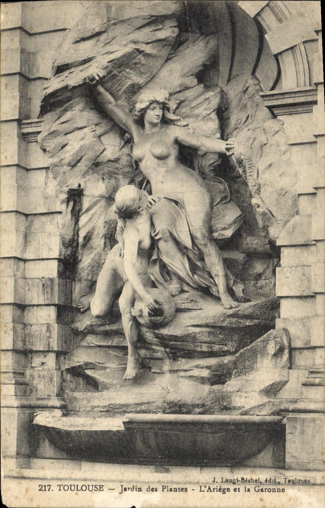 Toulouse — Jardin des Plantes — L'Ariège et la Garonne — J. Longl-Béchel, édit., Toulouse
