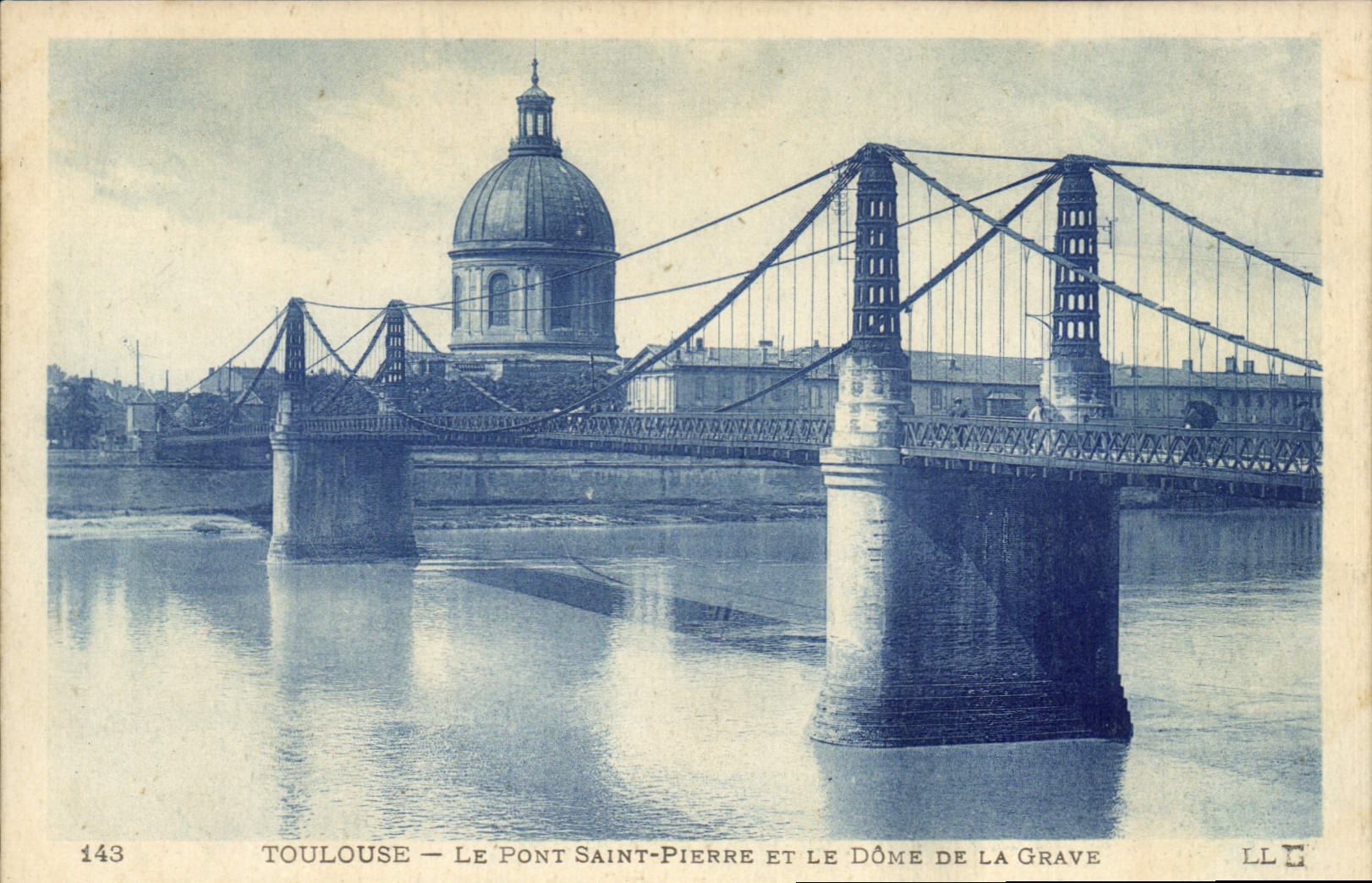 Toulouse — Le Pont Saint-Pierre et le Dôme de La Grave — LL