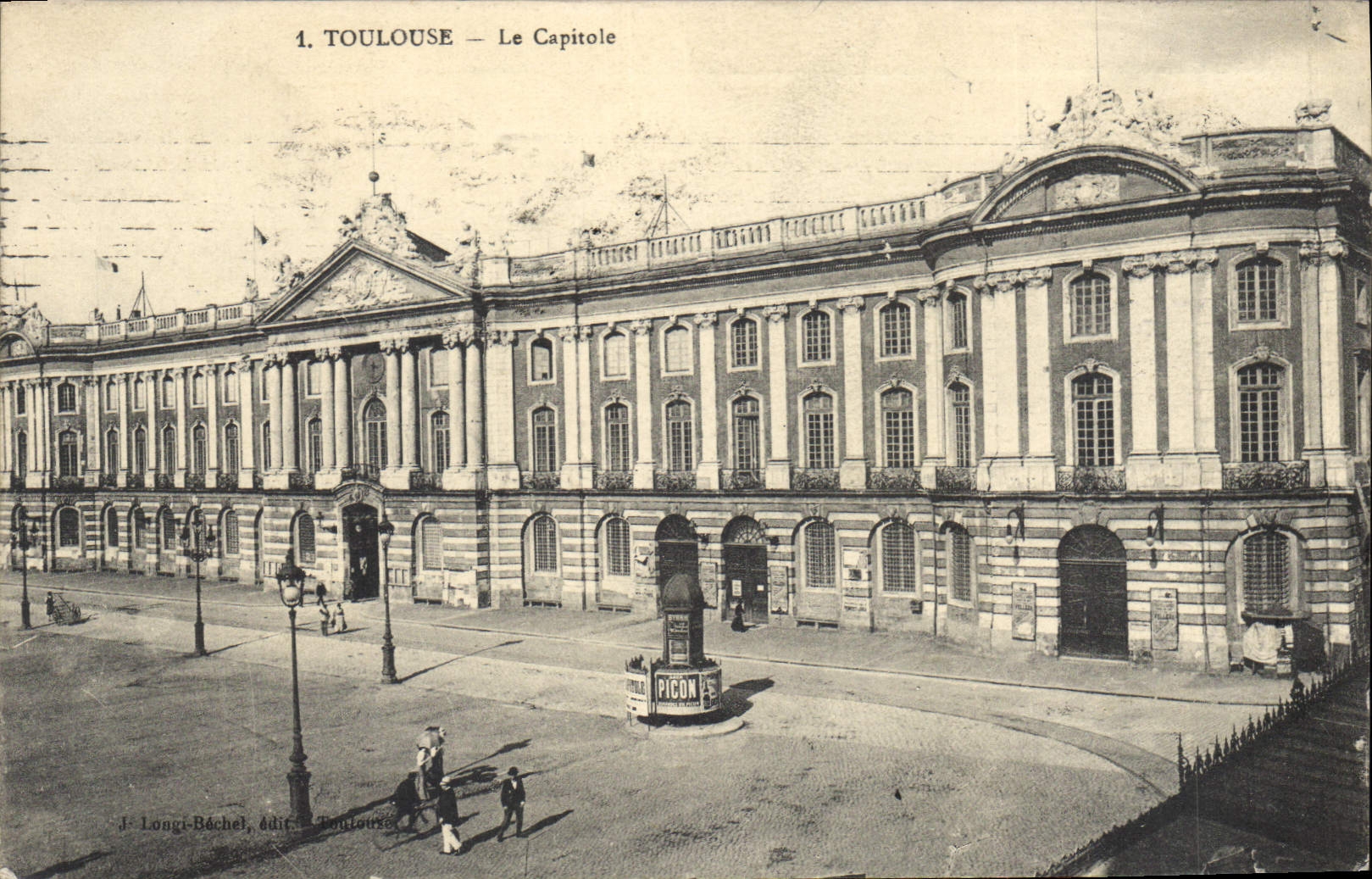 Toulouse — Le Capitole — J. Longi-Béchel, éditeur, n°1 - Recto