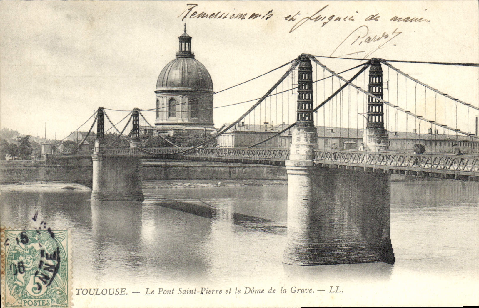 CPA Toulouse Le Pont Saint Pierre et le Dome de la Grave 