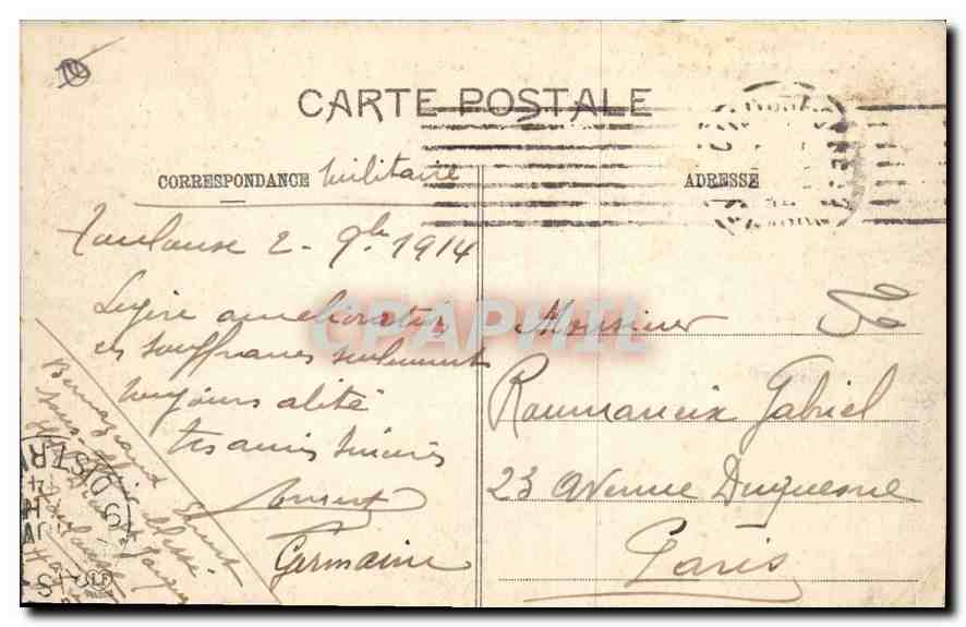 Toulouse — Vue générale sur la Garonne — Éditeur : L. Cyprien, Toulouse, n°1 — Verso