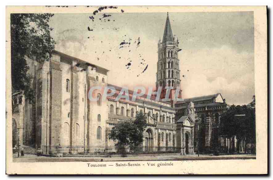 CPA Toulouse Saint Sernin Vue generale 