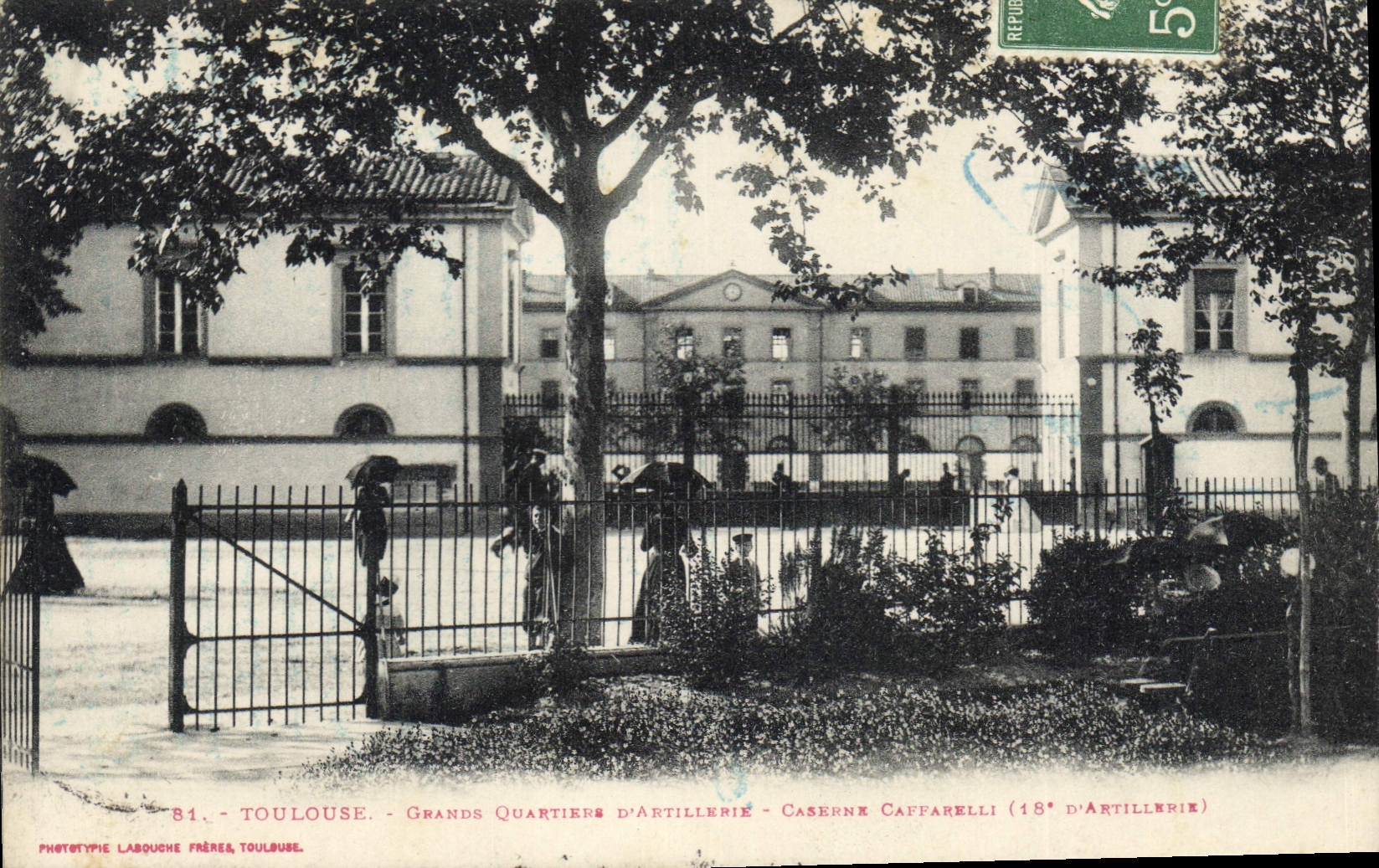 Toulouse - Grands Quartiers d'Artillerie - Caserne Caffarelli (18e d'Artillerie) — Phototype Labouche Frères, Toulouse