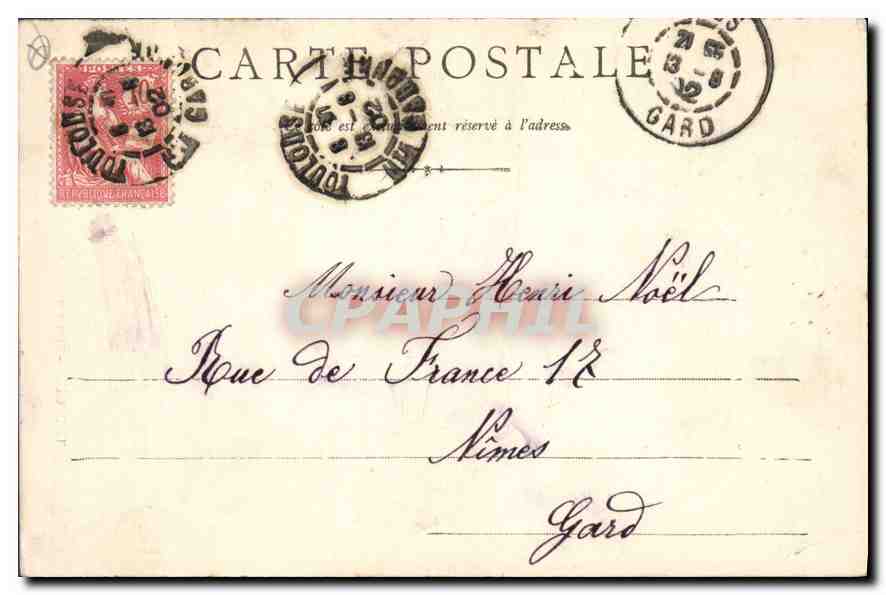 CPA Toulouse Hotel de Arsenal  — Verso