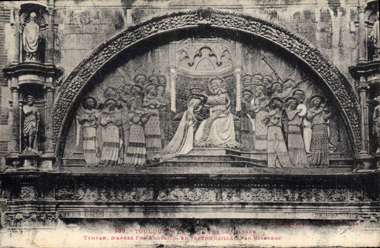 CPA Toulouse Le portail de la Dalbade Tympan