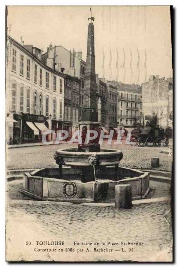 CPA Toulouse Fountaine de la Place St Etienne 