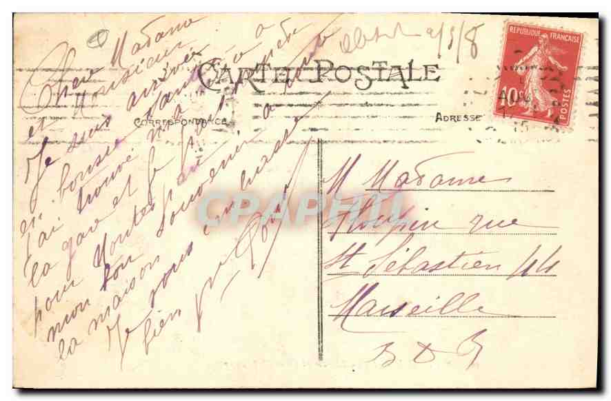 Toulouse — La Cathédrale et Place St-Etienne — Éditeur inconnu, n° 16 — Verso