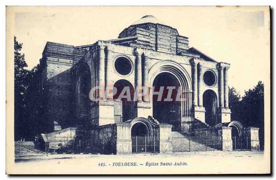 CPA Toulouse Eglise Saint Aubin 