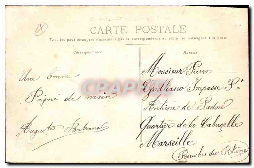 CPA Toulouse Vue generale  — Rückseite