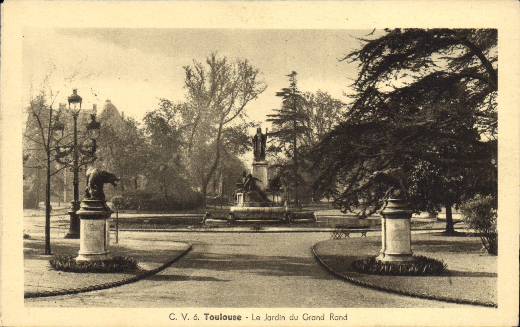 Toulouse - Le Jardin du Grand Rond — C.V. 6 — éditeur C.V. 6