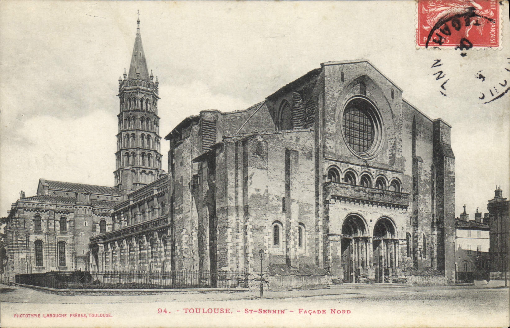 Toulouse - St-Sernin - Façade Nord — Phototypie Labouche Frères, Toulouse, n°94