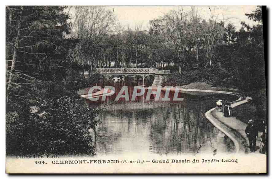 CPA Clermont Ferrand P de D Grand Bassin du Jardin Lecoq 