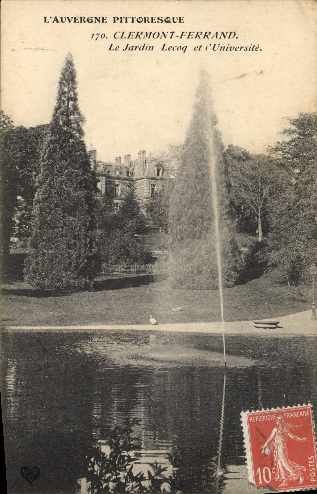 Clermont-Ferrand — Le Jardin Lecocq et l'Université — L'Auvergne Pittoresque, n°170