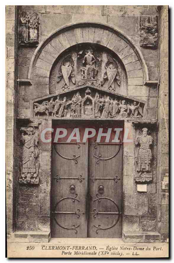 CPA Clermont Ferrand L'Eglise Notre Dame du Port 