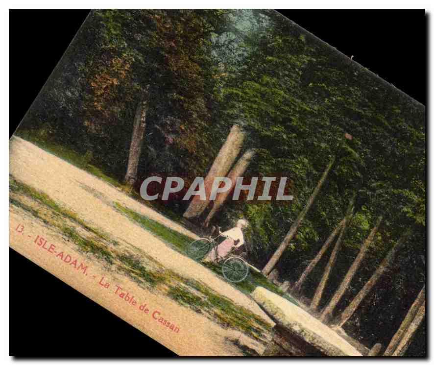 CPA Isle Adam La Table de Cassan Velo cycle
