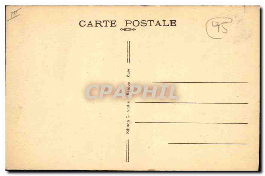 CPA Haute Isle S et O Une chambre a coucher originale dans les grottes du Colombier  — Back