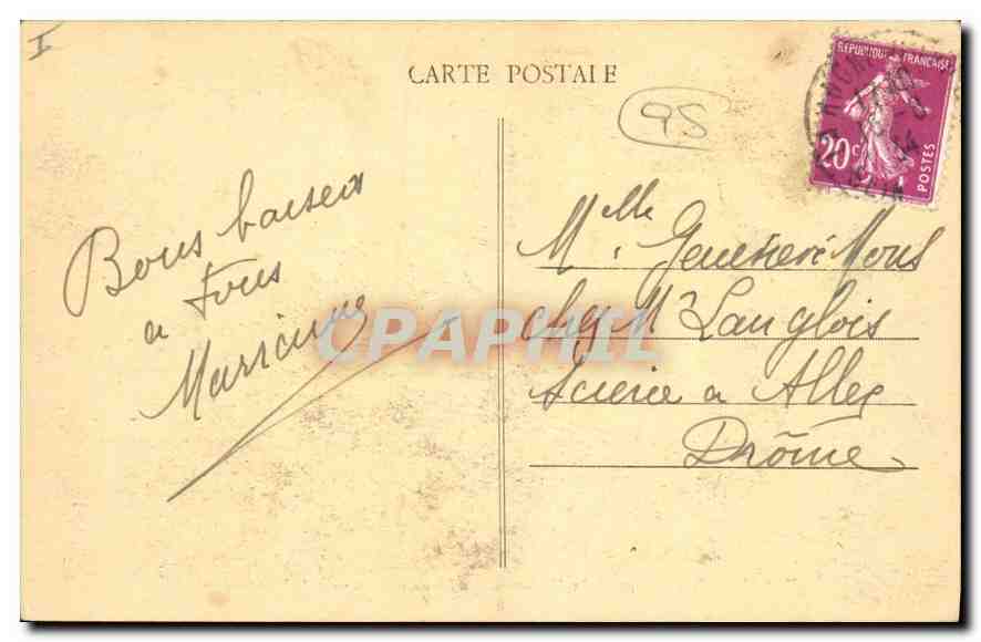 CPA Haute Isle pres Gasny Le Monument aux Morts et les vitraux de l'eglise souterraine — Back