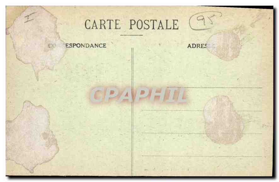 CPA Haute Isle pres la Roche Guyon S et O Eglise taillee dans le Roc  — Back