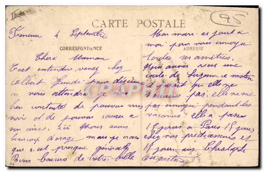 CPA Haute Isle pres la Roche Guyon S et O Eglise taillee dans le Roc  — Back
