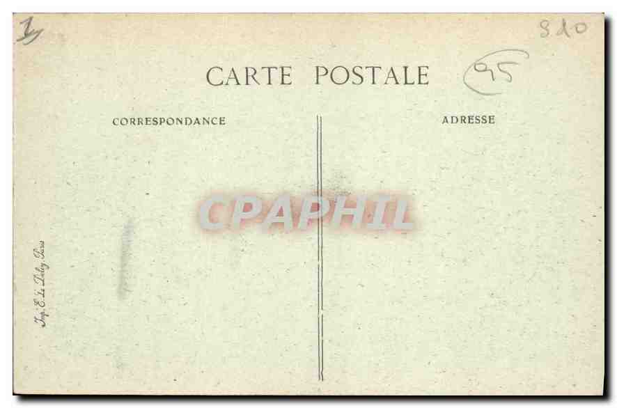CPA Franconville Grille du Chateau  — Back
